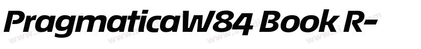 PragmaticaW84 Book R字体转换
